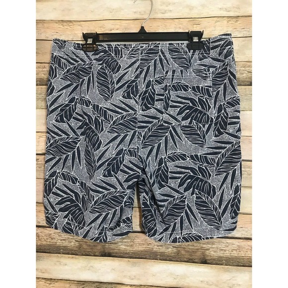 Goodfellow & Co Palm Tree Tropical Blue Shorts - Picture 3 of 5